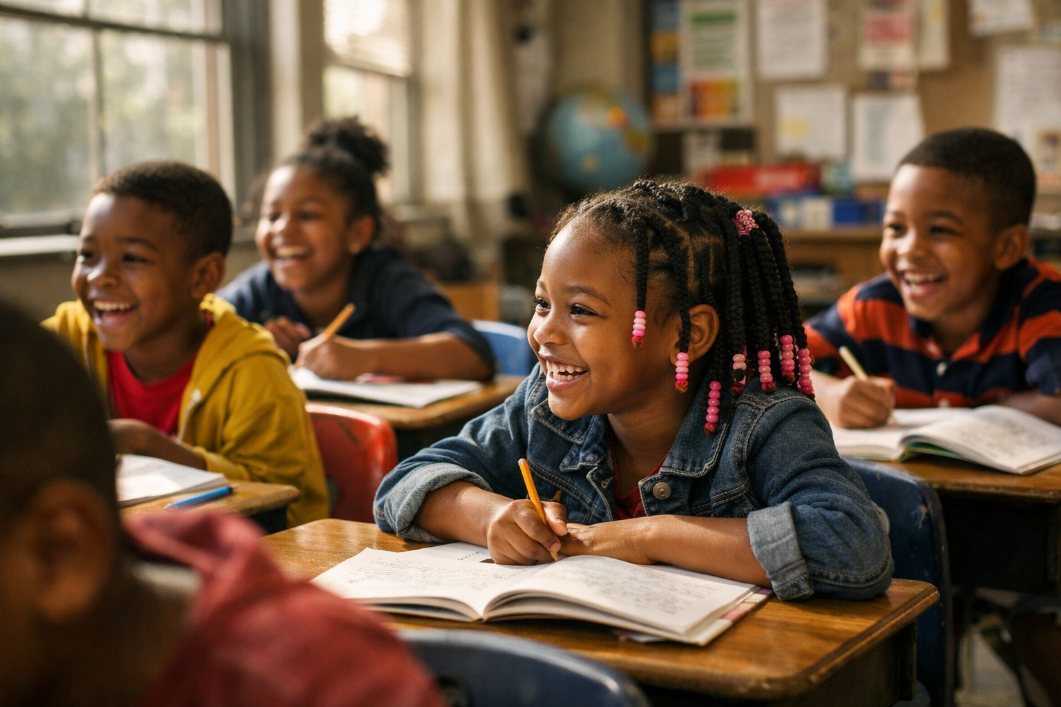 Children in classroom